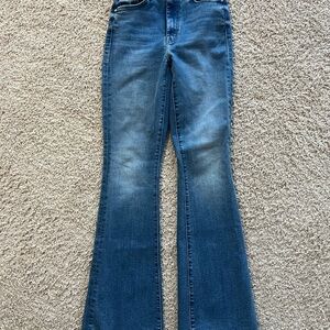 MOTHER Flare Jeans in Classic Blue